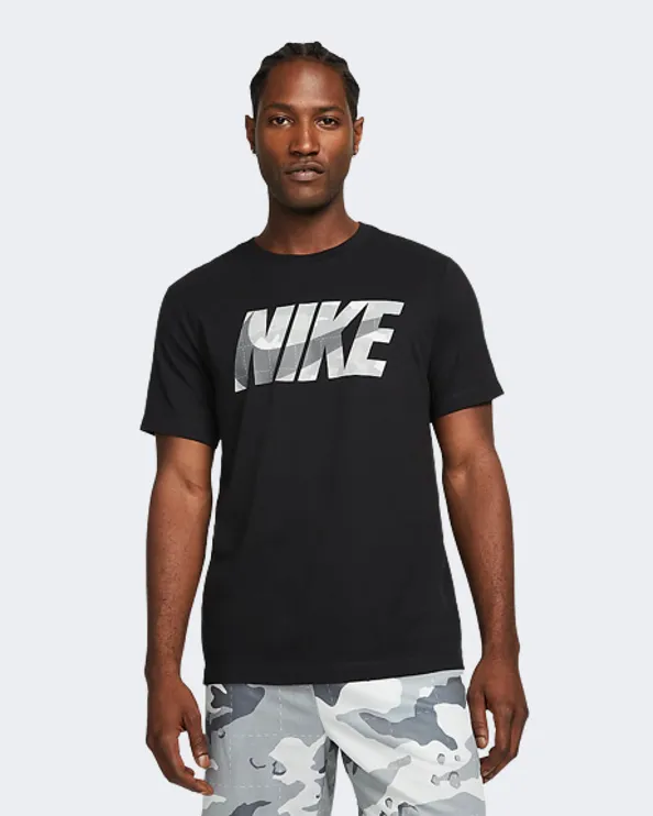 Nike Dri-Fit Camo Men Training T-Shirt Black