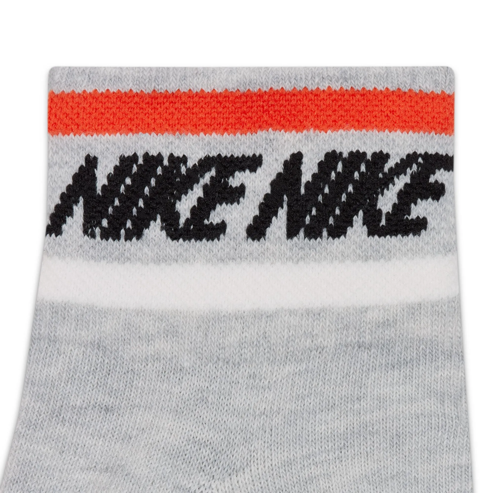 Nike Everyday Essential Ankle 3 Pack Socks - Grey Heather/Black/White/Orange