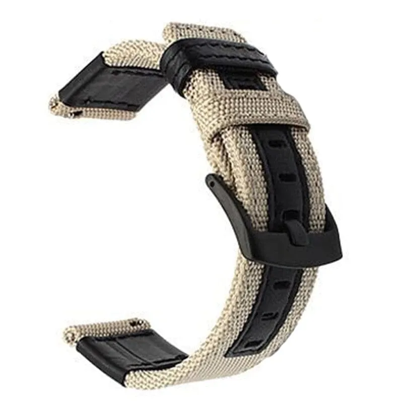 Nylon and Leather Watch Straps Compatible with Tommy Hilfiger 22mm Range