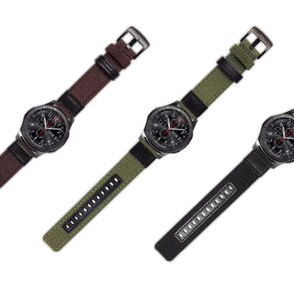 Nylon and Leather Watch Straps Compatible with Tommy Hilfiger 22mm Range