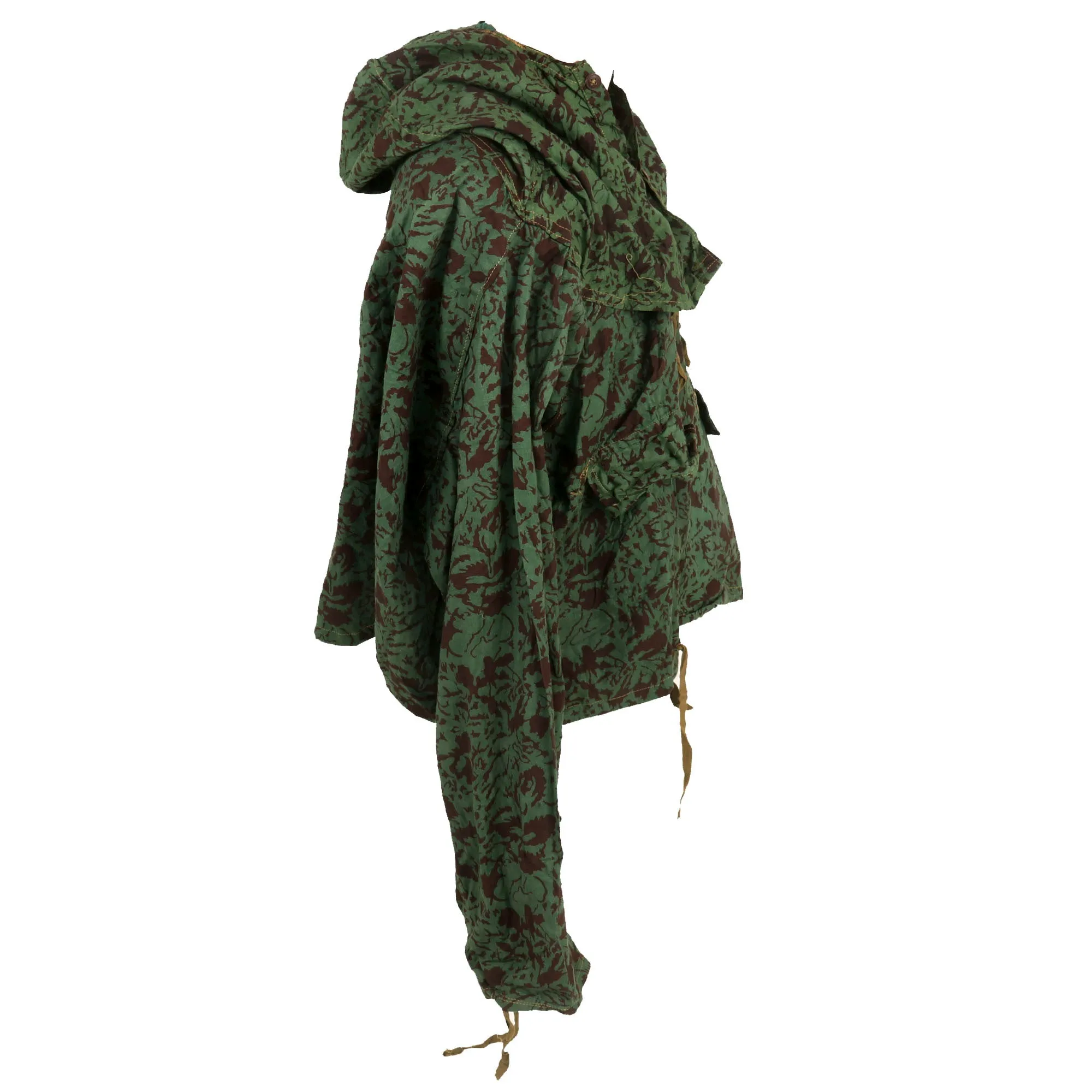 Original Romania Cold War Era Circa 1960s “Inverse Leaf” Camouflage Sniper Smock with Trousers - No Romanian Markings