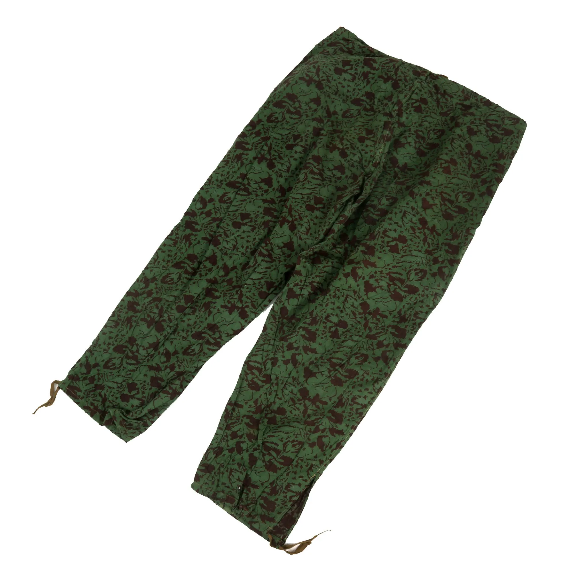 Original Romania Cold War Era Circa 1960s “Inverse Leaf” Camouflage Sniper Smock with Trousers - No Romanian Markings