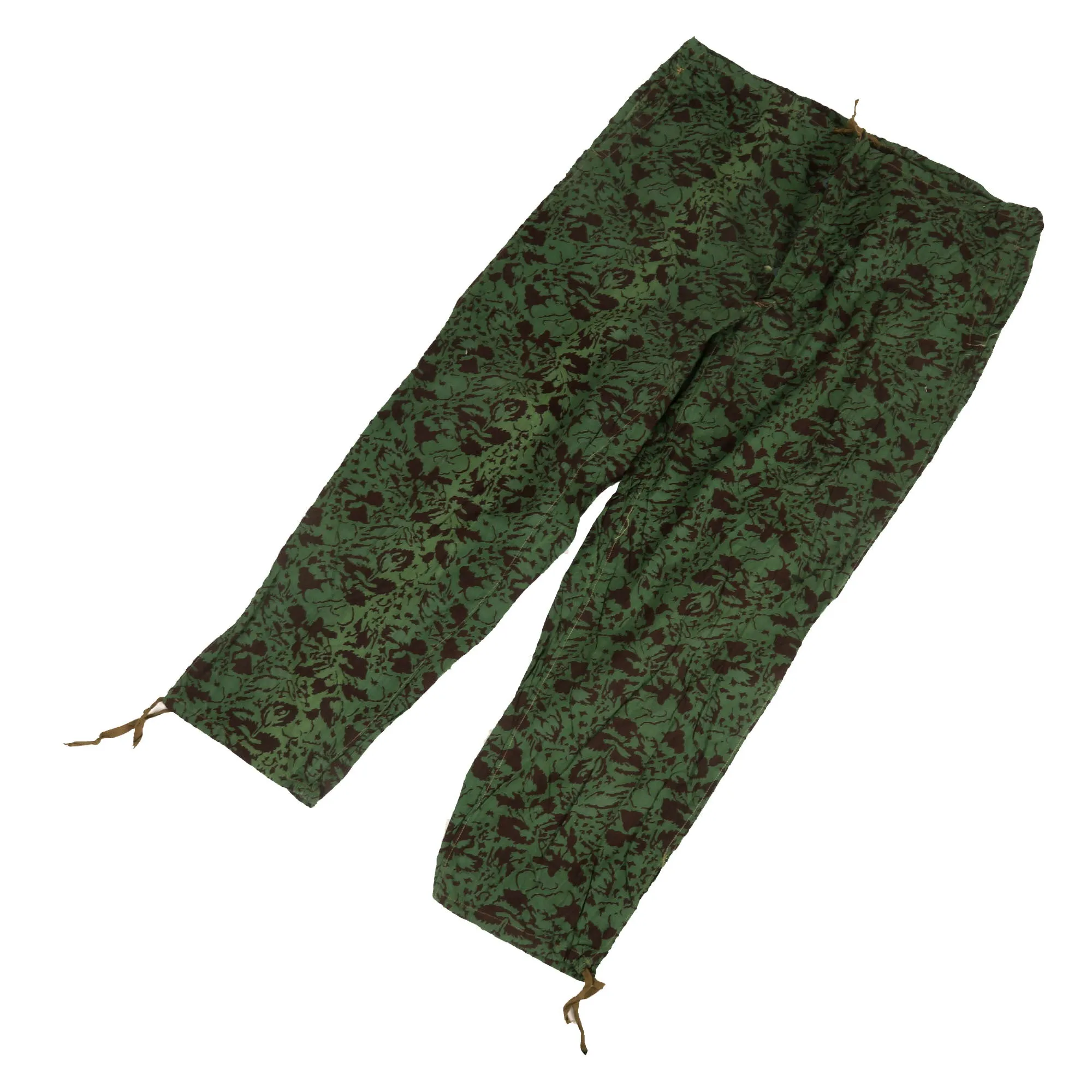 Original Romania Cold War Era Circa 1960s “Inverse Leaf” Camouflage Sniper Smock with Trousers - No Romanian Markings