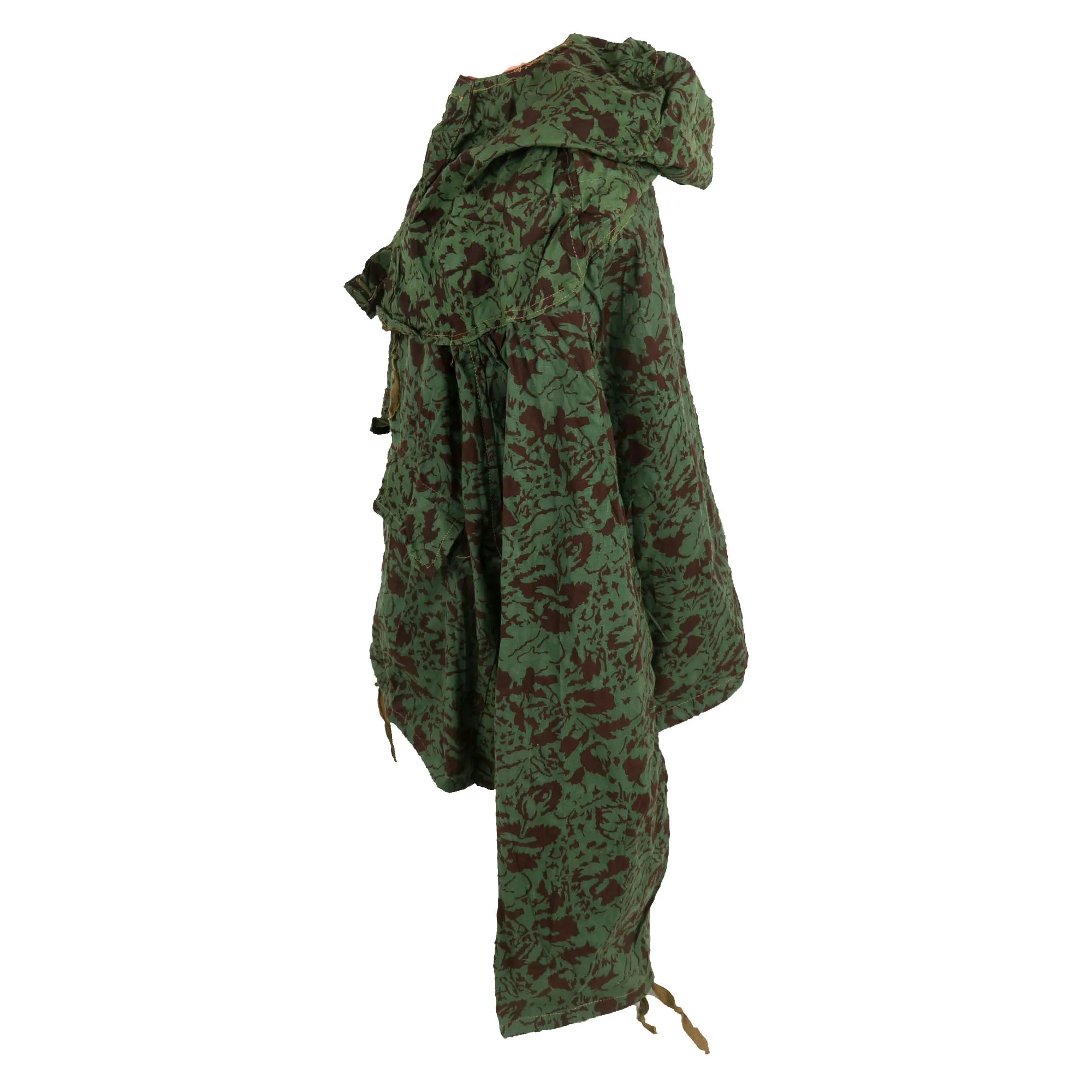 Original Romania Cold War Era Circa 1960s “Inverse Leaf” Camouflage Sniper Smock with Trousers - No Romanian Markings