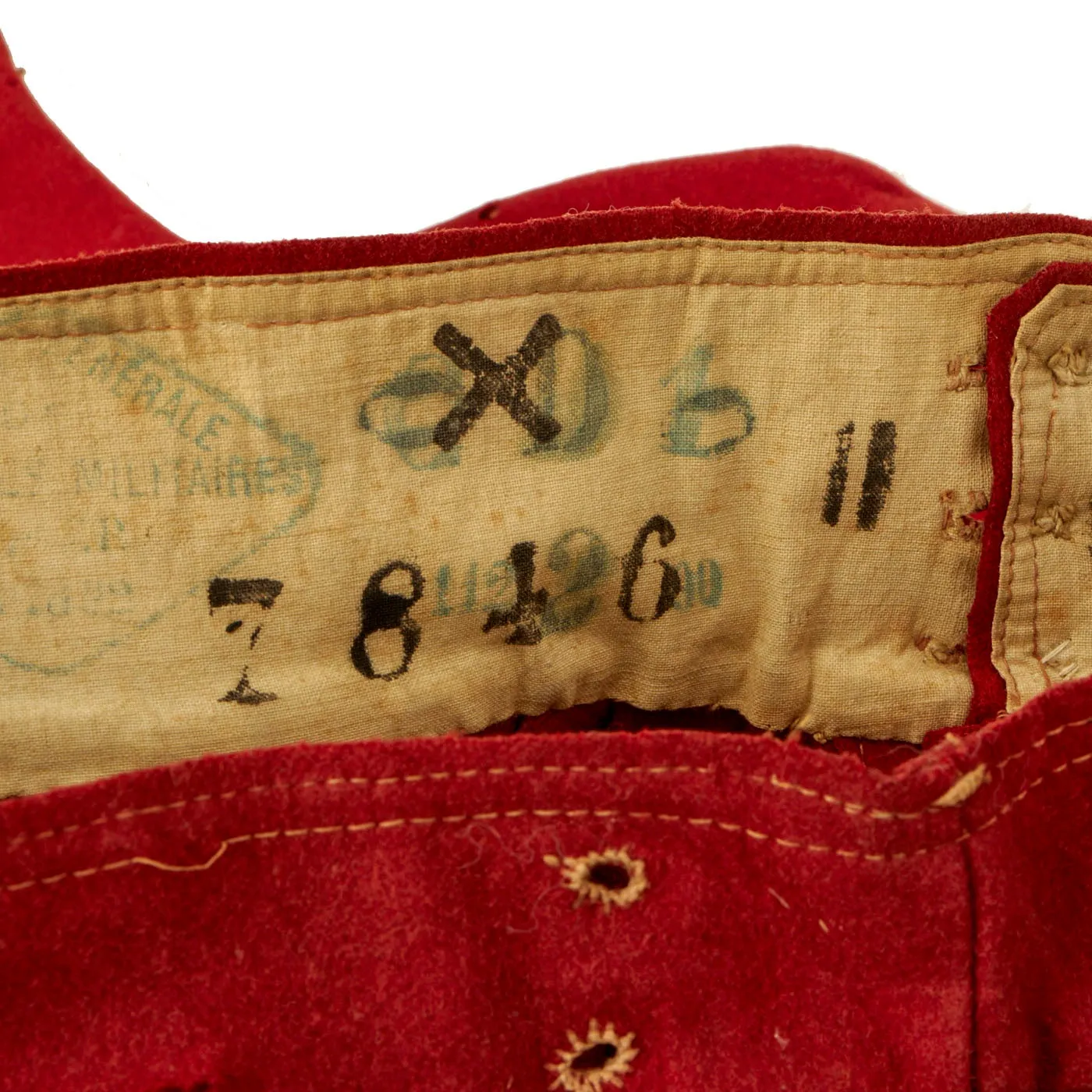 Original U.S. Civil War French Import Zouave Vest and Pantaloons - Regimentally Marked 1re Zes