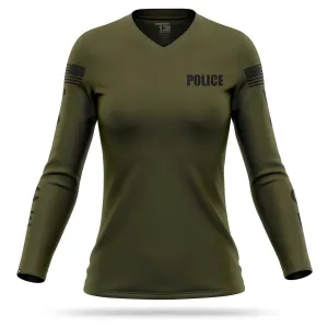 [POLICE] Women's Utility Long Sleeve [GRN/BLK]