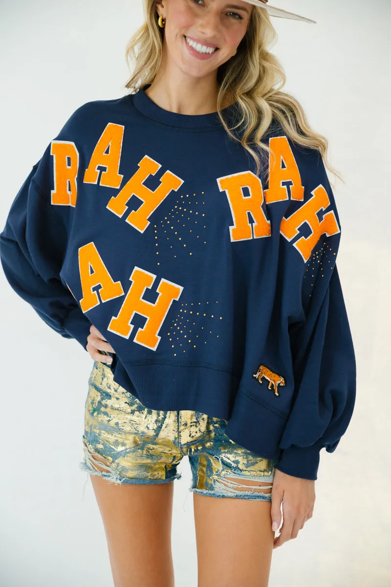 RAH RAH NAVY PULLOVER