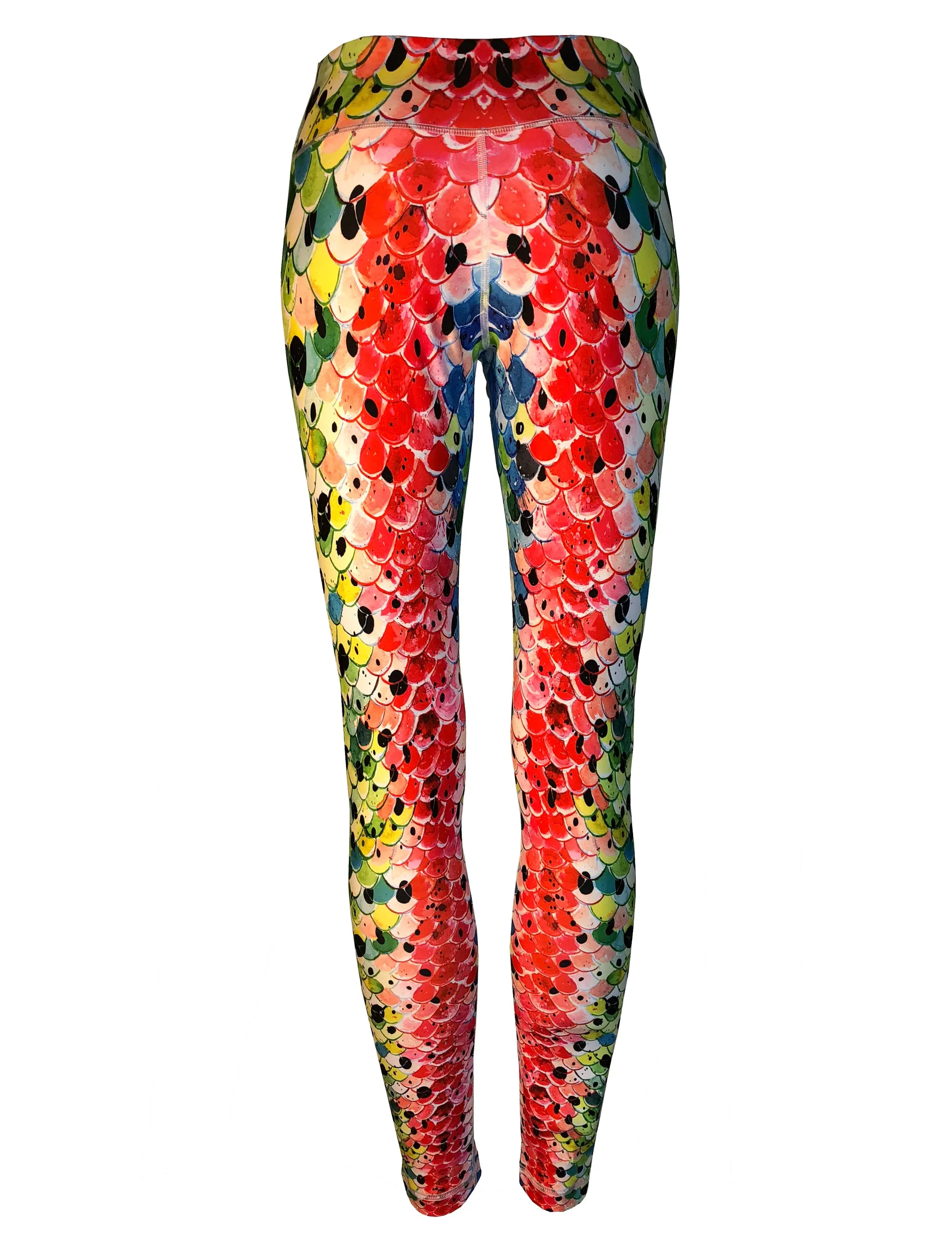 Rainbow3 Trout Fish Print Patterned All Sport Leggings