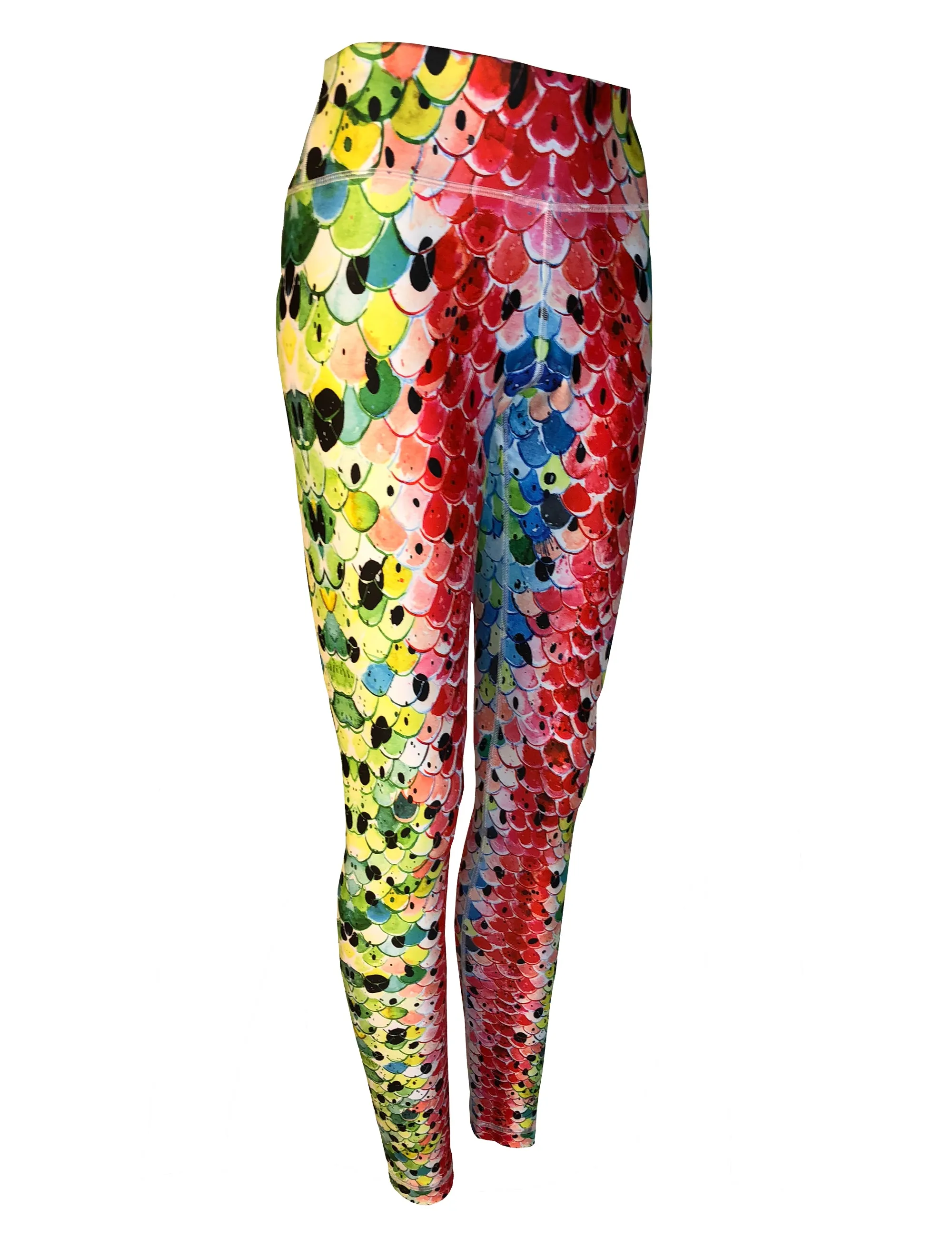 Rainbow3 Trout Fish Print Patterned All Sport Leggings