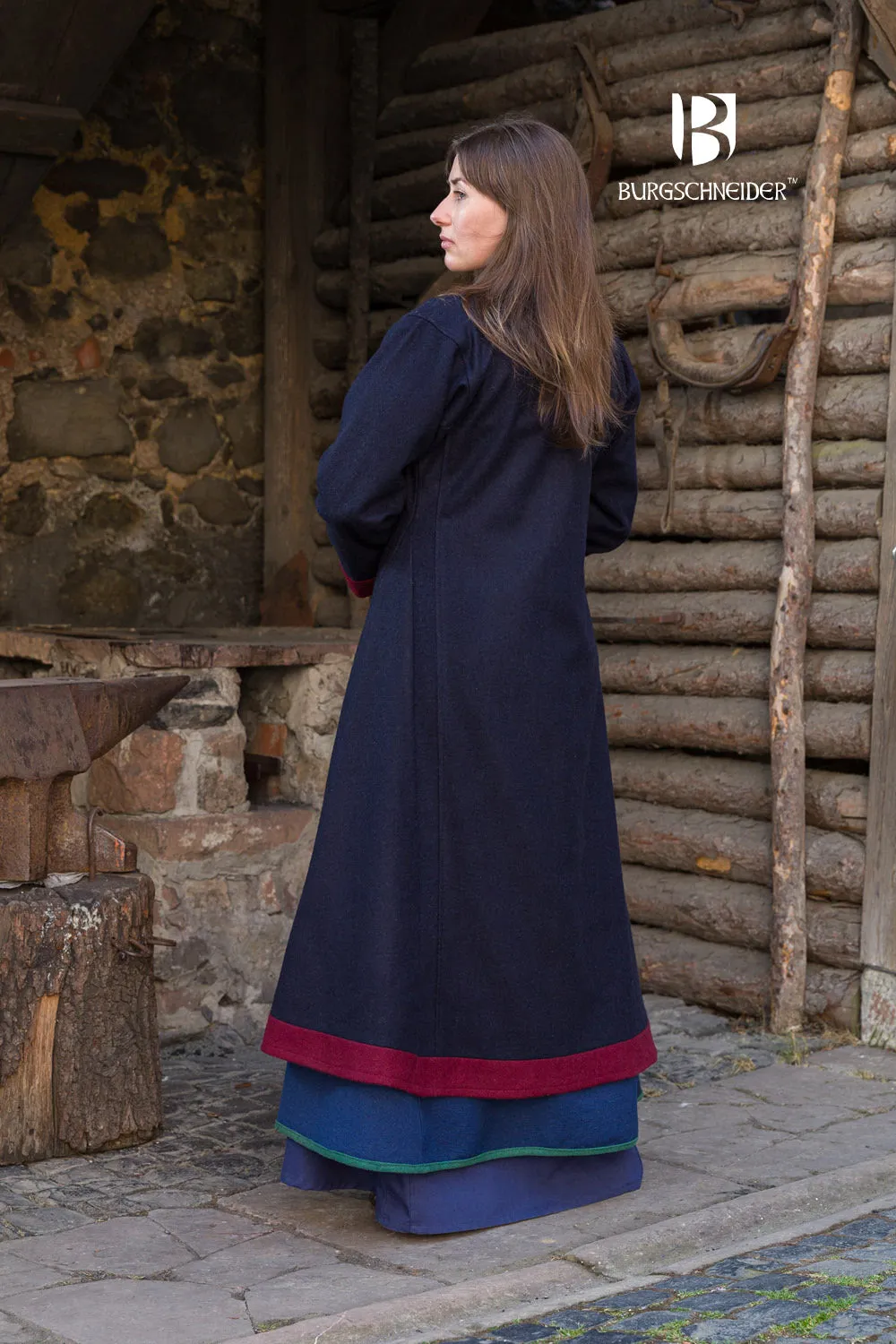 Rus Coat Kseniya Blue/Red