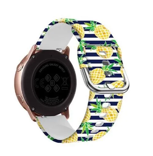 Silicone Pattern Watch Straps compatible with the Tommy Hilfiger 22mm Range