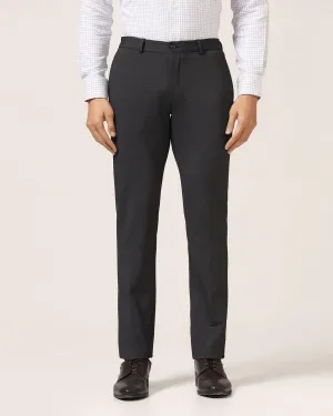 Slim Fit B-91 Formal Black Textured Trouser - Ace