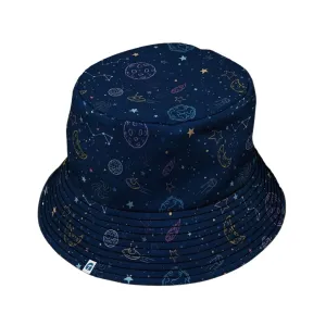 Space Doodles Blue Bucket Hat