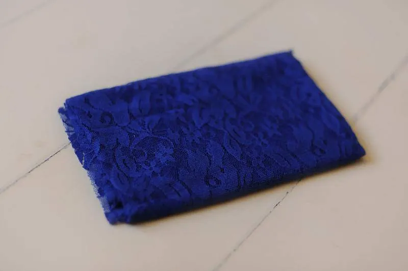 Stretch Lace Wrap in Royal Blue