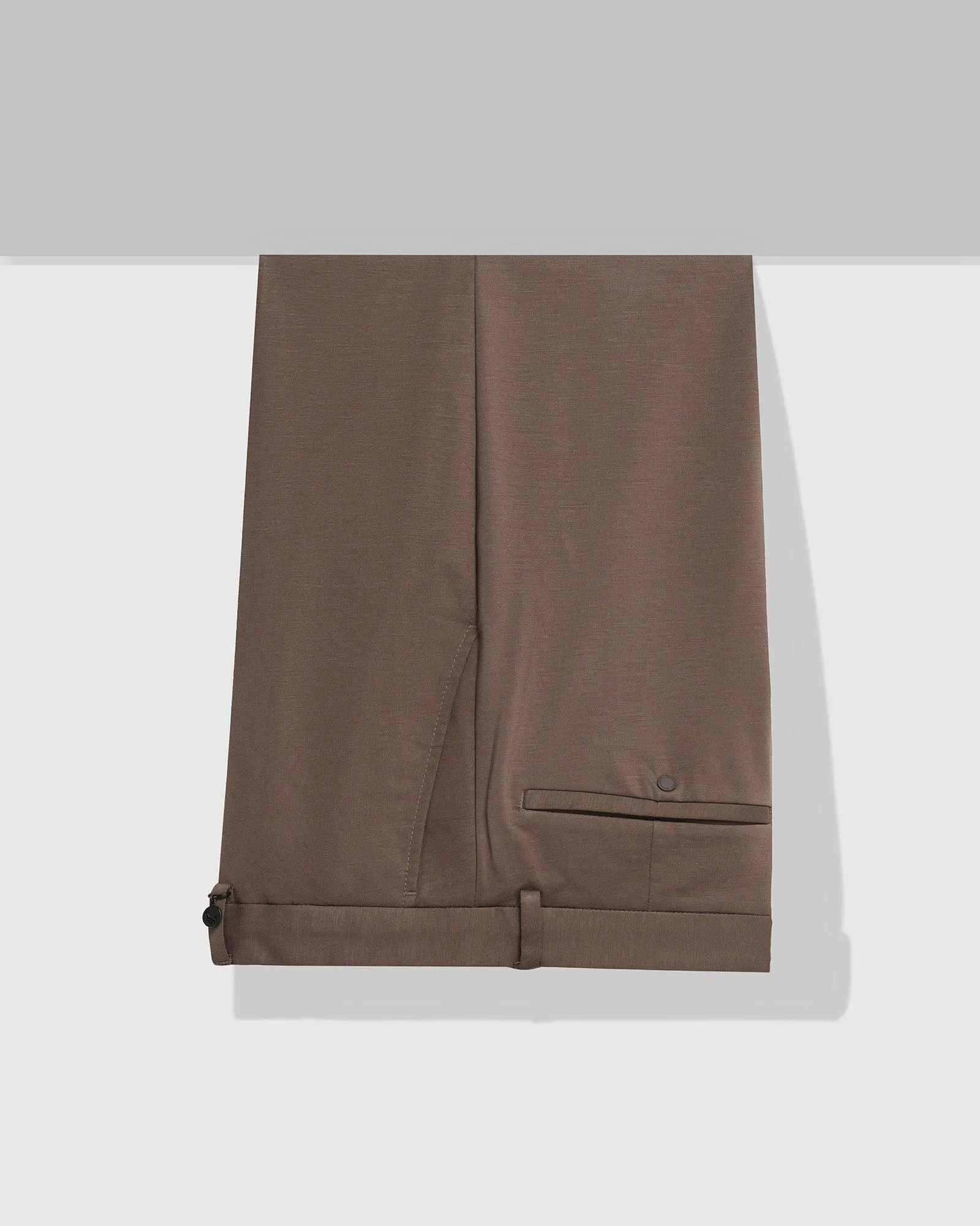 TechPro Slim Fit B-91 Formal Brown Solid Trouser - Explorer