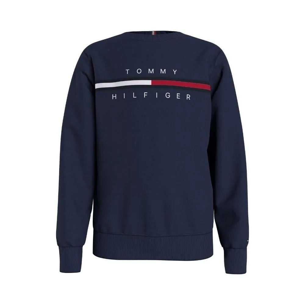 TOMMY HILFIGER - Flag Sweatshirt - Navy