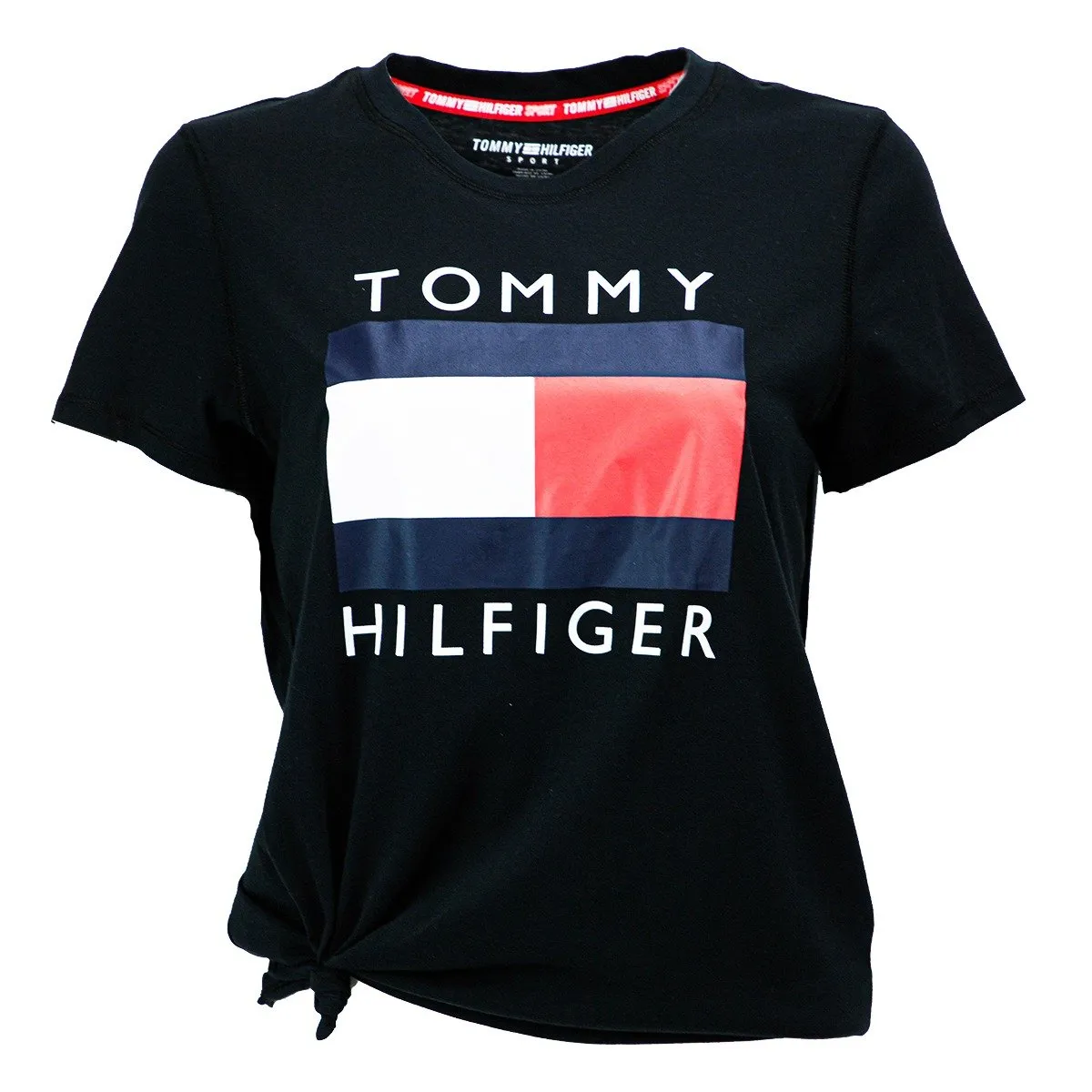 Tommy Hilfiger Women's Logo Knot Front Tee