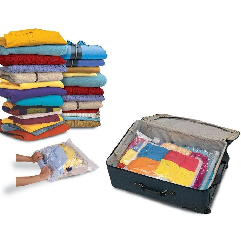 Travel to Go Vacuum Seal Storage Bags 4 Pack