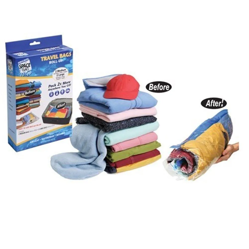 Travel to Go Vacuum Seal Storage Bags 4 Pack