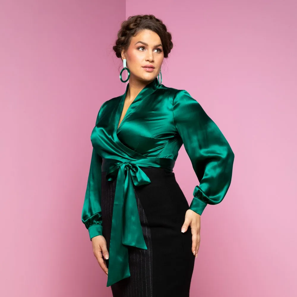 UPPER EAST SIDE SILK BLOUSE | Silk Satin options