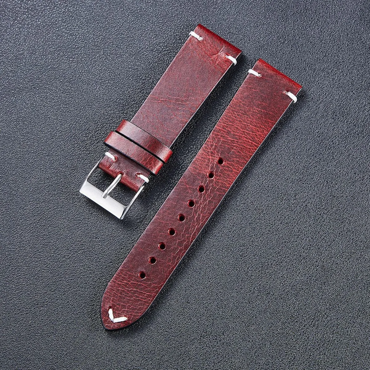 Vintage Oiled Leather Watch Straps Compatible with the Tommy Hilfiger 22mm Range