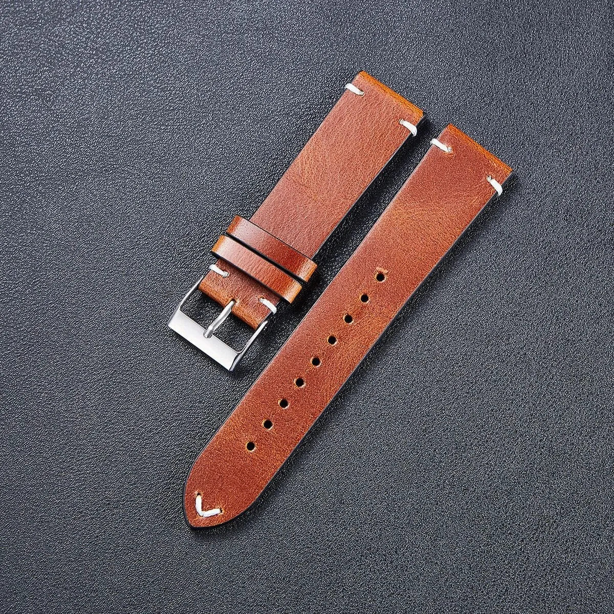 Vintage Oiled Leather Watch Straps Compatible with the Tommy Hilfiger 22mm Range