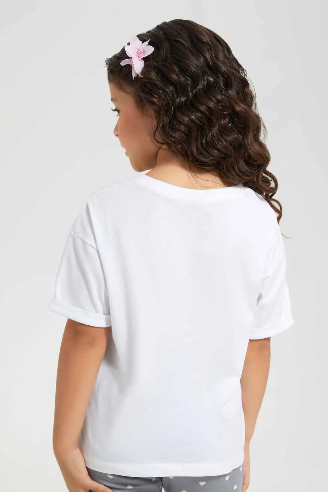 White Printed T-Shirt