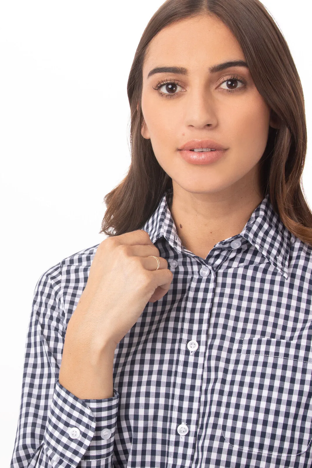 Women's Gingham Dress Shirt