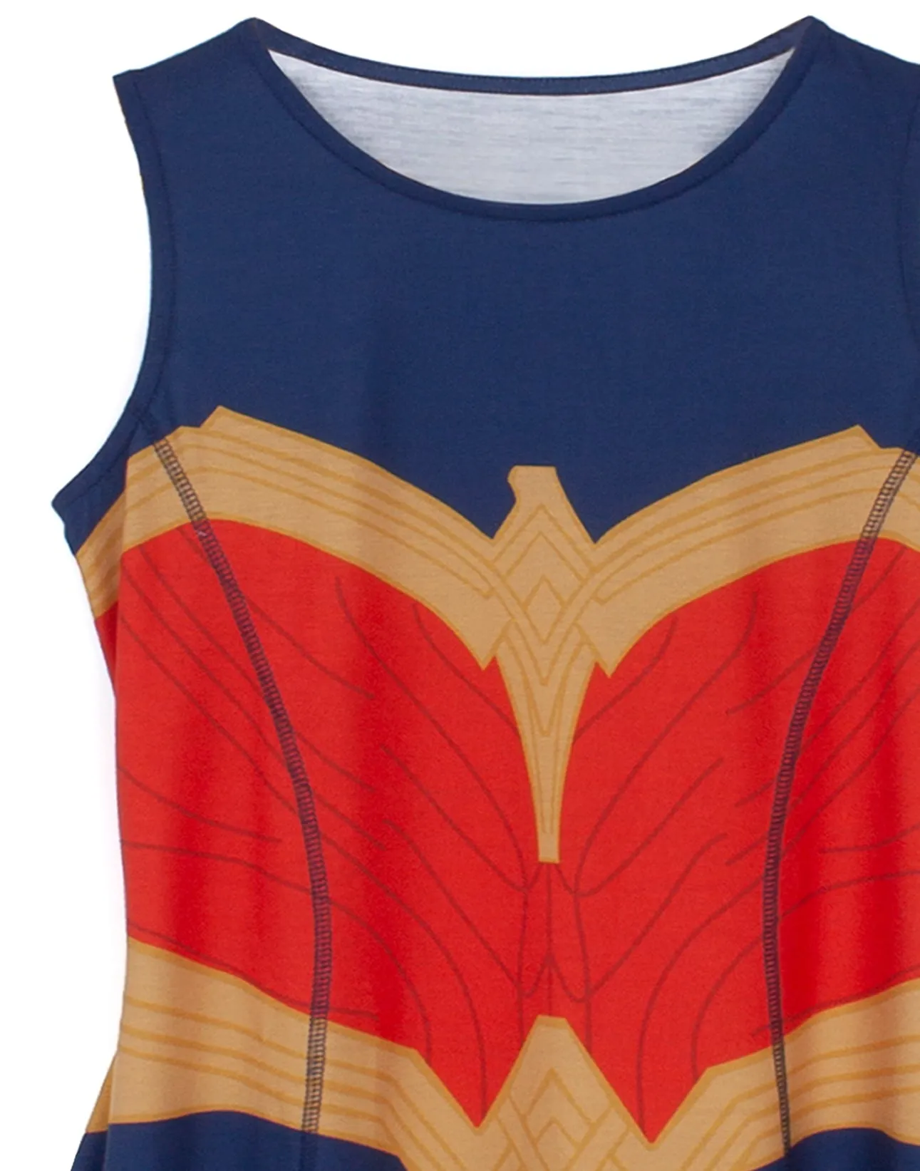 Wonder Woman Girls Costume Dress - Blue