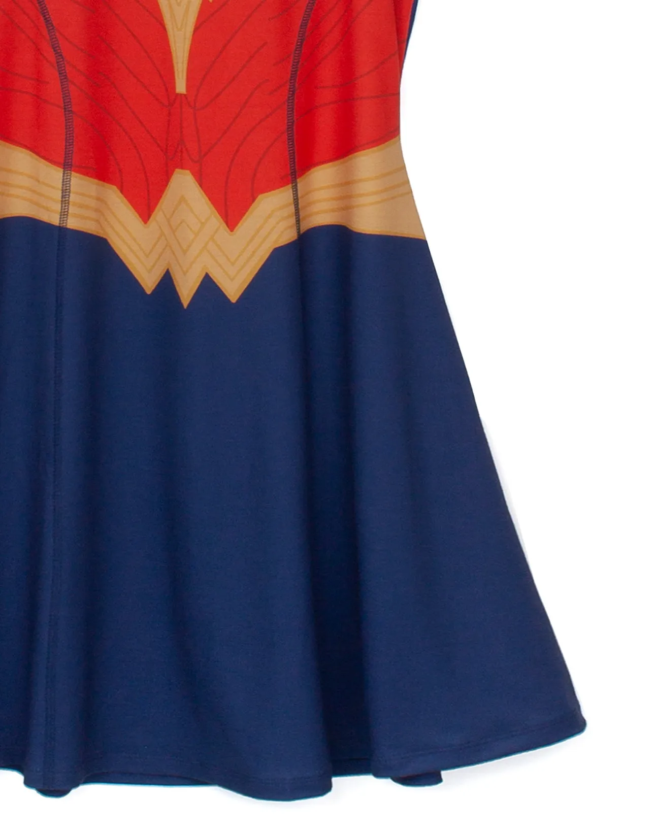 Wonder Woman Girls Costume Dress - Blue