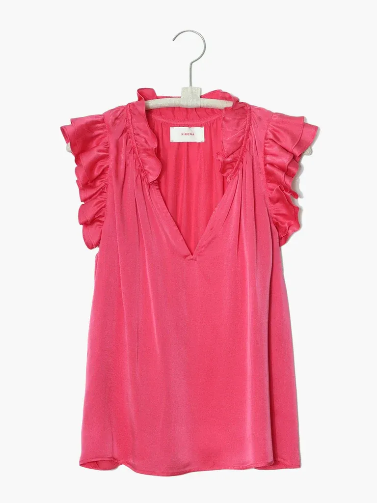 Xirena - Leonie Top in Pink Ruby