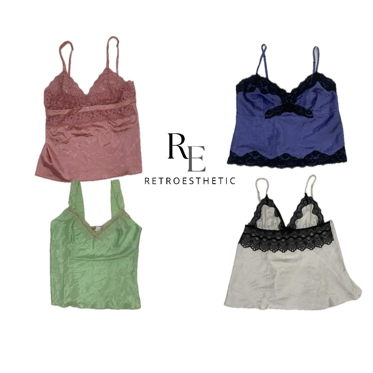 Y2K 2024 Silk Cami Tops (DR-132)