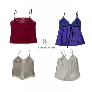 Y2K Silk Cami Tops (SR-354)